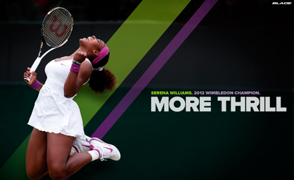 Серена Уильямс в рекламе теннисной ракетки Wilson