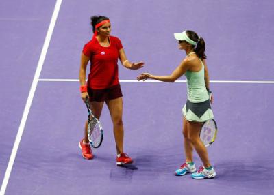 Пара Мартина Хингис и Сания Мирза выиграли все три матча труппы на BNP Paribas WTA Finals