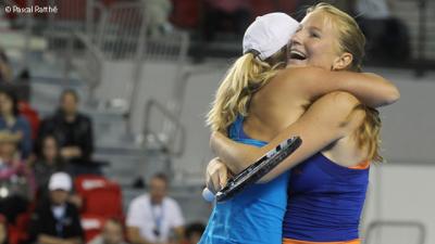 Алла Кудрявцева и Анастасия Родионова в полуфинале WTA Finals 