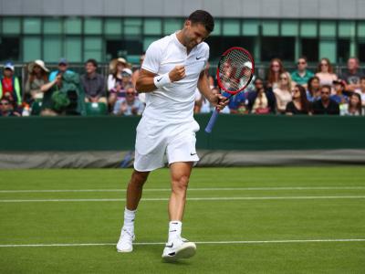 Григор Димитров за час вышел в 1/8 финала на кортах Wimbledon