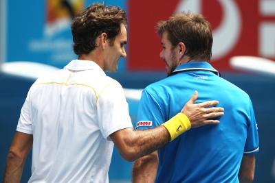 Роджер Федерер и Станислас Вавринка стартовали с победы в парном разряде турнира BNP Paribas Open 