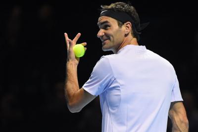Роджер Федерер выиграл все три матча группы на Итоговом турнире в Лондоне