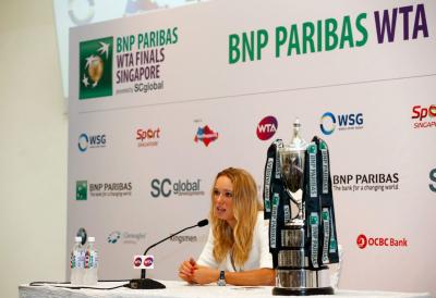 Каролин Возняцки победительница Итогового BNP Paribas WTA Finals в Сингапуре 
