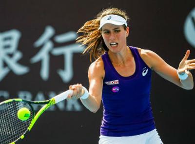 Йоханна Конта выиграла 12 геймов подряд у Чжан Шуай в  четвертьфинале China Open 2016