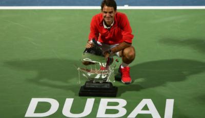 Роджер Федерер победитель турнира в Дубае 