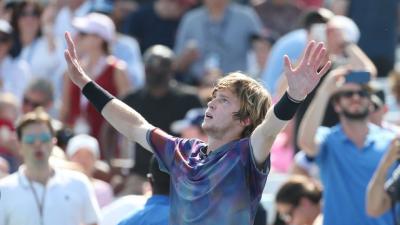 Андрей Рублев вышел в четвертьфинал US Open